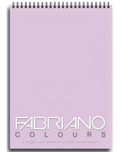 Альбом для графики на спирали Writing Colors 21х29 7 см 100 л 80 г лаванда Fabriano