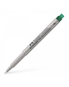 Ручка капиллярная Faber Castell MULTIMARK 0 6 мм для письма на пленке зеленый Faber–сastell