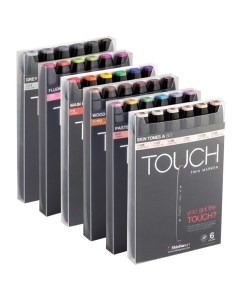 Набор маркеров Touch Twin 6 цв Shinhan art (touch)