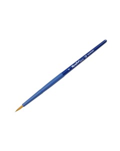 Кисть синтетика 4 круглая Aqua ручка короткая синяя покрытие обоймы soft touch Roubloff