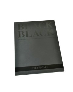 Блокнот для графики Black Black 21х29 7 см 20 л 300 г черная бумага Fabriano