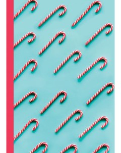 Блокнот Christmas Candy на резинке бирюзовый А5 192 стр Издательство эксмо