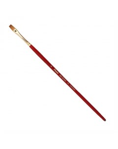Кисть синтетика 6 плоская Oro Rosso 754 короткая ручка Pinax
