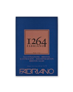Альбом склейка для графики 1264 BRISTOL 21х29 7 см 50 л 200 г Fabriano