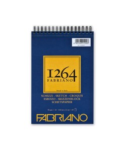 Альбом для графики на спирали 1264 SKETCH 14 8х21 см 60 л 90 г Fabriano