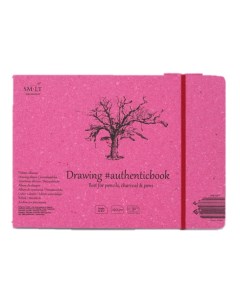 Скетчбук SMLT Drawing authenticbook белый с резинкой 24 5x18 2 см 32 л 120 г Smltart
