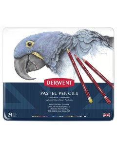 Набор карандашей пастельных Pastel Pencils 24 цв в метал кор Derwent