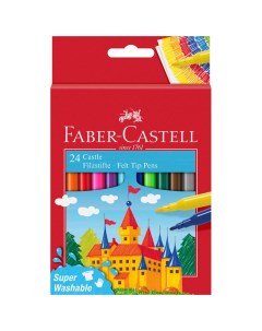 Набор фломастеров Faber Castell Замок 24 цв смываемые картон европодвес Faber–сastell