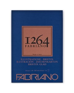 Альбом склейка для графики 1264 BRISTOL 29 7х42 см 50 л 200 г Fabriano