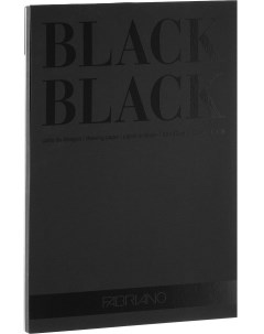 Альбом склейка для набросков BlackBlack 24х32 см 20 л 300 г Fabriano