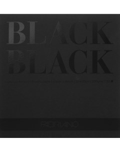 Альбом склейка для набросков BlackBlack 20х20 см 20 л 300 г Fabriano
