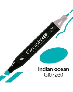 Маркер спиртовой двусторонний цв 7260 индийский океан Graph'it