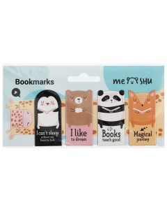 Закладки магнитные для книг Book lovers 4 шт Meshu