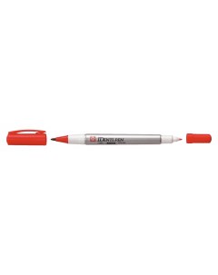 Маркер IDenti Pen двусторонний перманентный красный стержень 0 4 1 0мм Sakura