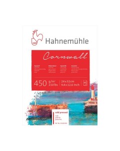 Альбом склейка для акварели Hahnemuhle Cornwall 24х32 см 450 г 10 л среднее зерно целлюлоза 100 Hahnemuhle fineart