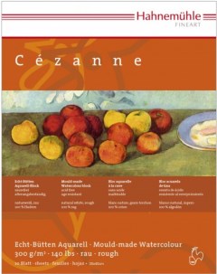 Альбом склейка для акварели Hahnemuhle Cezanne 30х40 см 10 л 300 г хлопок 100 крупное зерно Hahnemuhle fineart