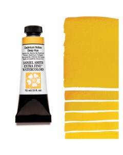 Акварель в тубе 15 мл Кадмий желтый темный Cadmium Yellow Deep Hue Daniel smith