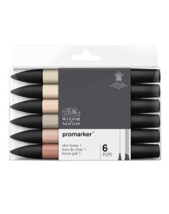 Набор маркеров ProMarker 6 цветов телесные оттенки 1 Winsor & newton