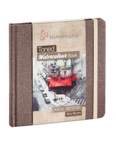 Альбом для акварели Hahnemuhle Watercolour book 14x14 см 30 л 200 г целлюлоза 100 бежевый Hahnemuhle fineart