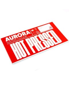 Альбом склейка для акварели RAW Hot 18х36 см 20 л 300 г 100 целлюлоза Aurora