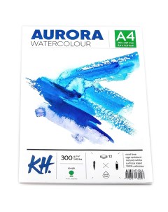 Альбом склейка для акварели Rough А4 12 л 300 г 100 целлюлоза Aurora
