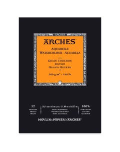 Альбом склейка для акварели Torchon 29 7х42 см 12 л 300 г Arches