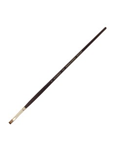 Кисть синтетика 4 плоская Winsor Newton Monarch длинная ручка Winsor & newton
