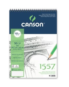 Альбом для графики на спирали 1557 29 7 42 см 50 л 120 г Canson