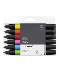 Набор маркеров ProMarker 6 цветов основные оттенки Winsor & newton