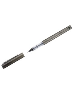 Ручка роллер Faber Castell Free Ink Needle черная 0 5мм одноразовая Faber–сastell