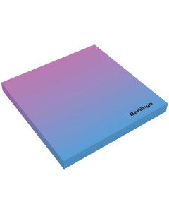 Блок самоклеящийся Ultra Sticky Radiance 75 75 мм 50 л розовый голубой градиент Berlingo