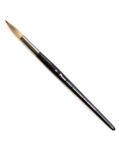 Кисть синтетика 8 круглая HI TECH Balanced Quilll 914 короткая ручка Pinax