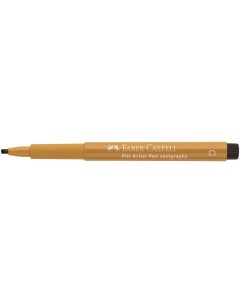 Ручка капиллярная Faber Castell Pitt Artist Calligraphy Pen 2 5 мм зеленое золото Faber–сastell