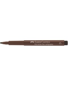Ручка капиллярная Faber Castell Pitt Artist Calligraphy Pen 2 5 мм темная сепия Faber–сastell