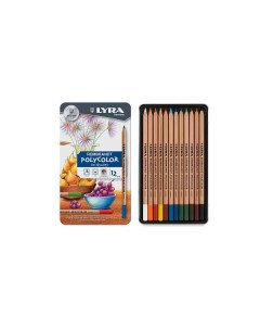 Набор карандашей цветных Rembrandt Polycolor 12 цв в метал коробке Lyra