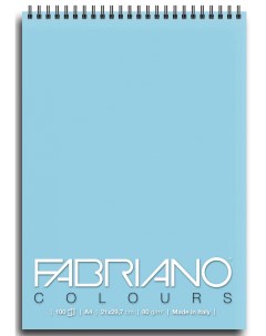 Альбом для графики на спирали Writing Colors 21х29 7 см 100 л 80 г небесный Fabriano