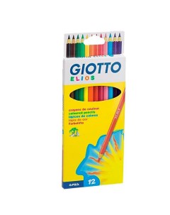 Набор карандашей цветных пластиковые Giotto Elios Tri 12 цв в картонной коробке Fila