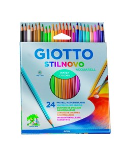 Набор карандашей цветных гексогональных Glotto Stilnovo Ast 24 цв в картонной коробке Fila