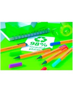 Ручка капиллярная GREENpoint 6088 зеленый Stabilo