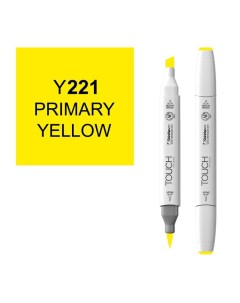 Маркер спиртовой BRUSH Touch Twin цв Y221 жёлтый основной Shinhan art (touch)