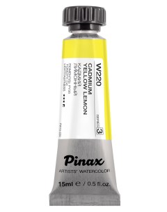 Акварель в тубе 15 мл W220 Кадмий лимонный Pinax