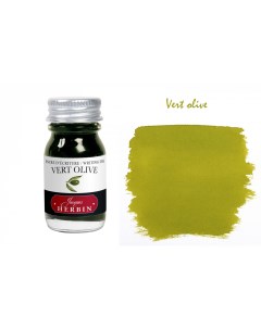 Чернила в банке 10 мл Vert olive Оливковый Herbin