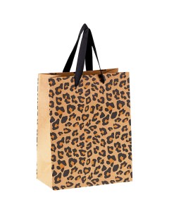 Пакет подарочный Leopard style 18 23 10 см крафт Meshu