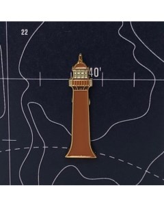 Значок эмалированный Передний Кронштадтский маяк Подписные издания