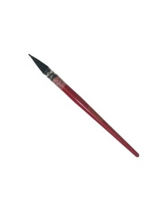 Кисть белка 4 круглая с острым кончиком 772RO короткая перламутровая красная ручка Leonard