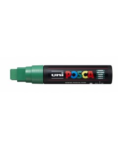 Маркер POSCA PC 17K 15 0 мм наконечник скошенный цвет зеленый Uni