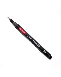 Ручка капиллярная LINE MAKER 0 8 мм черная Derwent