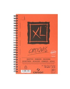 Альбом для графики на спирали XL Croquis 14 8х21 см 60 л 90 г Canson