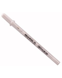 Ручка гелевая GELLY ROLL 10 белая толстый стержень Sakura