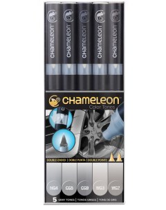 Набор маркеров Chameleon Gray Tones серые тона 5 шт Chameleon art products ltd.